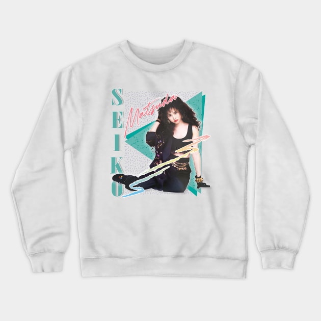 Seiko Matsuda / Retro 80s Fan Art Design Crewneck Sweatshirt by DankFutura